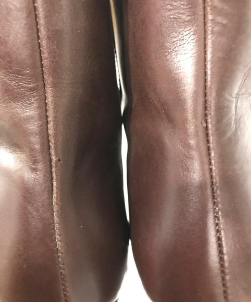 Pippichic（ピッピシック）Pippichic (ピッピシック) チャンキーヒール ポインテッドトゥロングブーツ ブラウン サイズ:36の古着・服飾アイテム