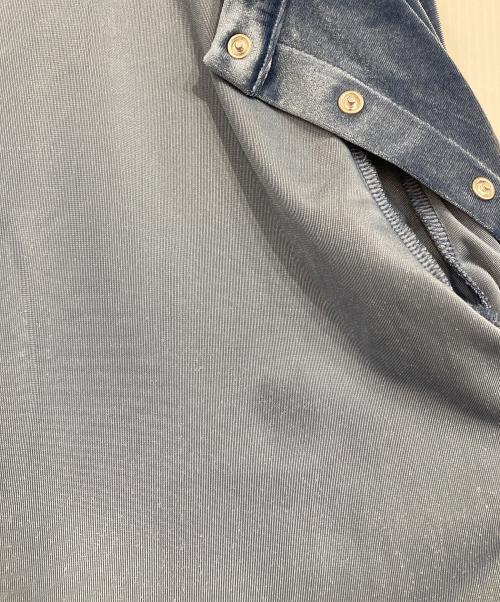 SLOBE IENA（スローブ イエナ）SLOBE IENA (スローブ イエナ) ベロアスナップカーディガン ブルー サイズ:表記無しの古着・服飾アイテム