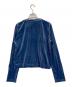 SLOBE IENA (スローブ イエナ) ベロアスナップカーディガン ブルー サイズ:表記無し：4000円