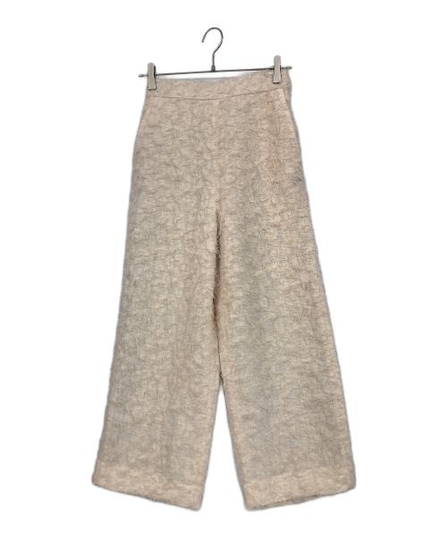 BEAUTY&YOUTH（ビューティーアンドユース）BEAUTY&YOUTH (ビューティーアンドユース) フリンジ バックゴムパンツ ベージュ サイズ:Sの古着・服飾アイテム