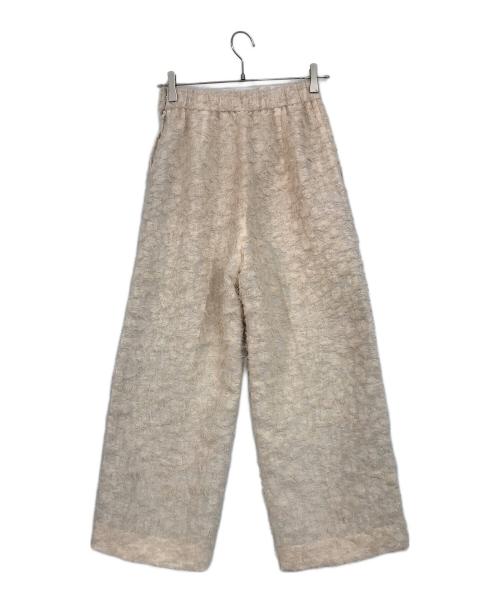 BEAUTY&YOUTH（ビューティーアンドユース）BEAUTY&YOUTH (ビューティーアンドユース) フリンジ バックゴムパンツ ベージュ サイズ:Sの古着・服飾アイテム