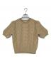 MACPHEE（マカフィー）の古着「コットンパフスリーブプルオーバーニット」｜ベージュ