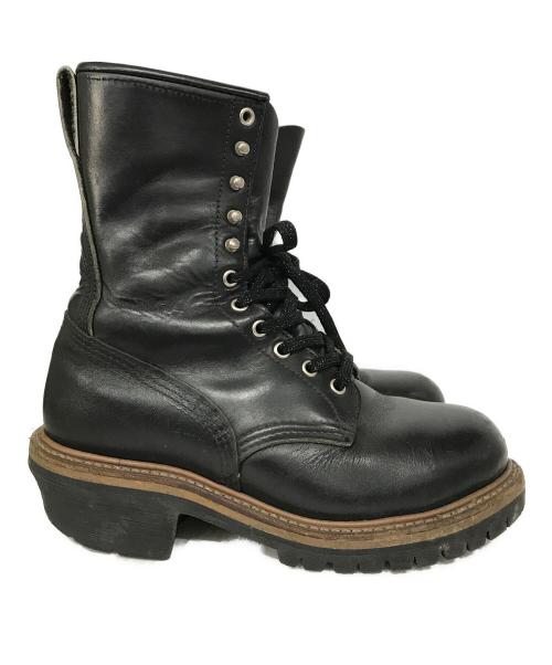 RED WING（レッドウィング）RED WING (レッドウィング) 90sロガーブーツ ブラック サイズ:7Dの古着・服飾アイテム