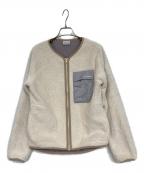 Columbiaコロンビア）の古着「Wクレストフリースカーディガン」｜ベージュ