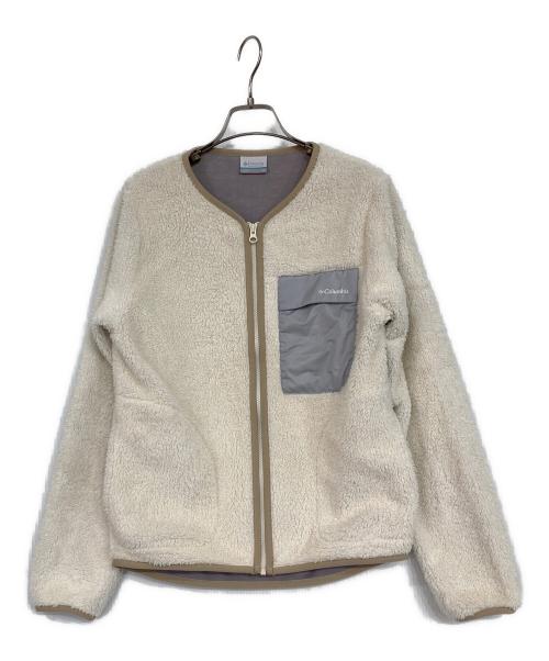 Columbia（コロンビア）Columbia (コロンビア) Wクレストフリースカーディガン ベージュ サイズ:Mの古着・服飾アイテム