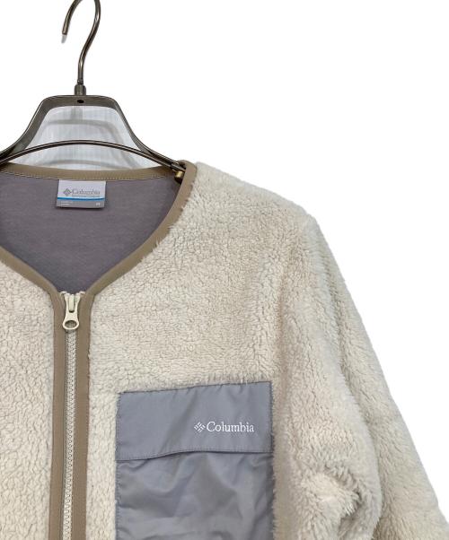 Columbia（コロンビア）Columbia (コロンビア) Wクレストフリースカーディガン ベージュ サイズ:Mの古着・服飾アイテム