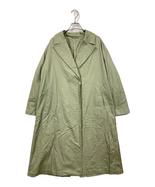 JOURNAL STANDARD relume（ジャーナルスタンダード レリューム）JOURNAL STANDARD relume (ジャーナルスタンダード レリューム) オーガニックコットン混イージーコート 黄緑 サイズ:38の古着・服飾アイテム