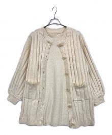 darich（ダーリッチ）の古着「シャーベットアンサンブルニットミニワンピース」｜ベージュ