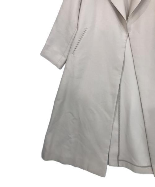 Noble（ノーブル）Noble (ノーブル) トリプルクロスワイドカラーロングコート アイボリー サイズ:Mの古着・服飾アイテム