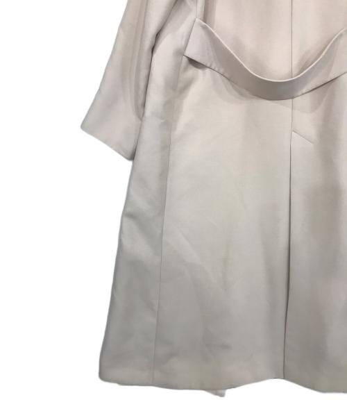 Noble（ノーブル）Noble (ノーブル) トリプルクロスワイドカラーロングコート アイボリー サイズ:Mの古着・服飾アイテム
