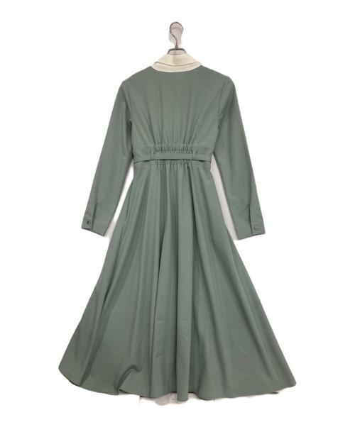 REDYAZEL（レディアゼル）REDYAZEL (レディアゼル) バイカラースキッパー半袖シャツワンピース グリーン サイズ:Mの古着・服飾アイテム