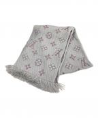 LOUIS VUITTONルイ ヴィトン）の古着「エシャルプ・ロゴマニア」｜グレー×パープル