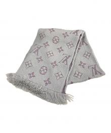 LOUIS VUITTON（ルイ ヴィトン）の古着「エシャルプ・ロゴマニア」｜グレー×パープル