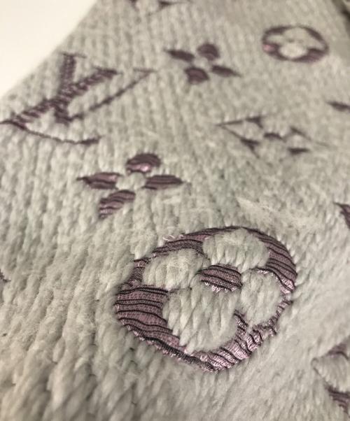 LOUIS VUITTON（ルイ ヴィトン）LOUIS VUITTON (ルイ ヴィトン) エシャルプ・ロゴマニア グレー×パープルの古着・服飾アイテム