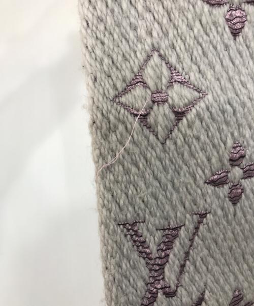 LOUIS VUITTON（ルイ ヴィトン）LOUIS VUITTON (ルイ ヴィトン) エシャルプ・ロゴマニア グレー×パープルの古着・服飾アイテム