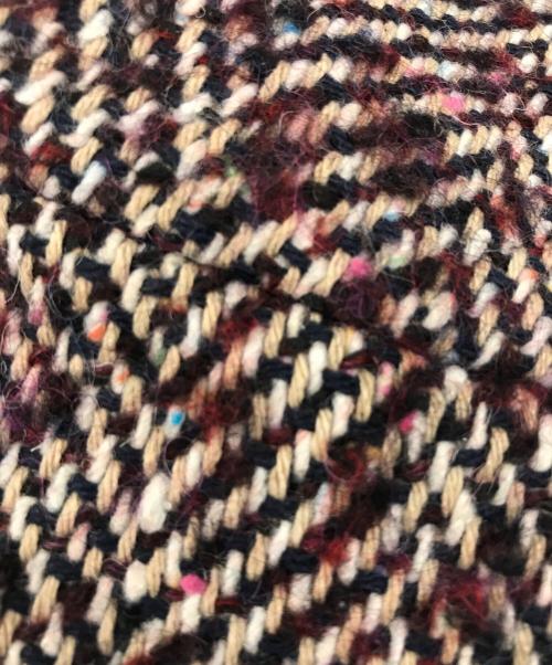 COLUMN（コラム）COLUMN (コラム) ループヘリンボーンショールカラーコート パープル サイズ:36の古着・服飾アイテム