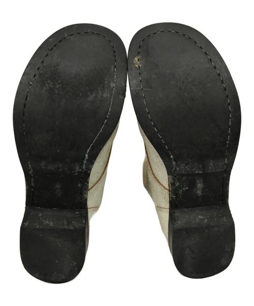 JUNYA WATANABE MAN（ジュンヤワタナベマン）JUNYA WATANABE MAN (ジュンヤワタナベマン) クラック加工レースアップブーツ ホワイト サイズ:27の古着・服飾アイテム