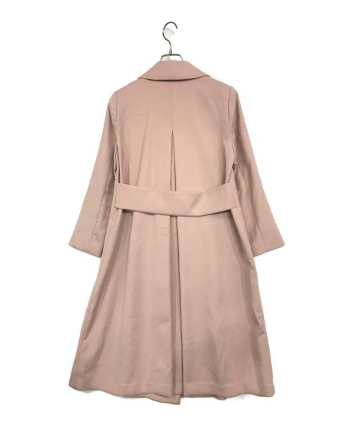 JUSGLITTY（ジャスグリッティー）JUSGLITTY (ジャスグリッティー) ダブルボタンチェスターコート ピンクの古着・服飾アイテム