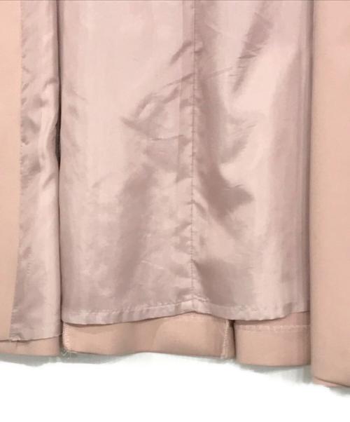 JUSGLITTY（ジャスグリッティー）JUSGLITTY (ジャスグリッティー) ダブルボタンチェスターコート ピンクの古着・服飾アイテム