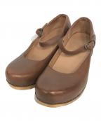 danskoダンスコ）の古着「ヒールストラップシューズ」｜ブラウン