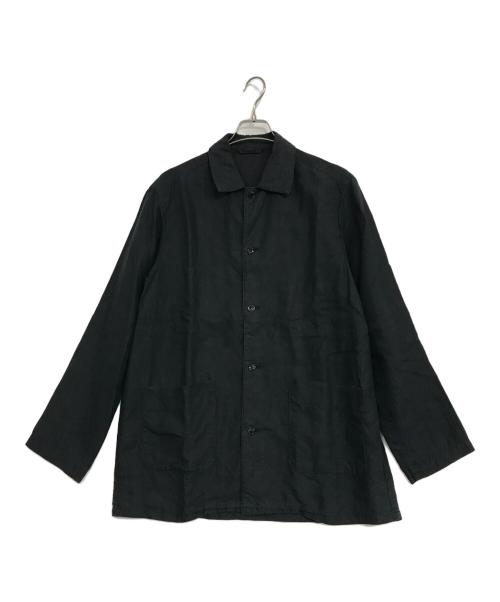 nestrobe confect（ネストローブ コンフェクト）nestrobe confect (ネストローブ コンフェクト) ハイカウントリネンユーティリティジャケット ブラック サイズ:4の古着・服飾アイテム