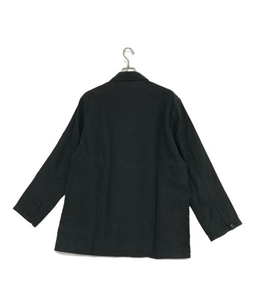 nestrobe confect（ネストローブ コンフェクト）nestrobe confect (ネストローブ コンフェクト) ハイカウントリネンユーティリティジャケット ブラック サイズ:4の古着・服飾アイテム