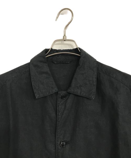 nestrobe confect（ネストローブ コンフェクト）nestrobe confect (ネストローブ コンフェクト) ハイカウントリネンユーティリティジャケット ブラック サイズ:4の古着・服飾アイテム