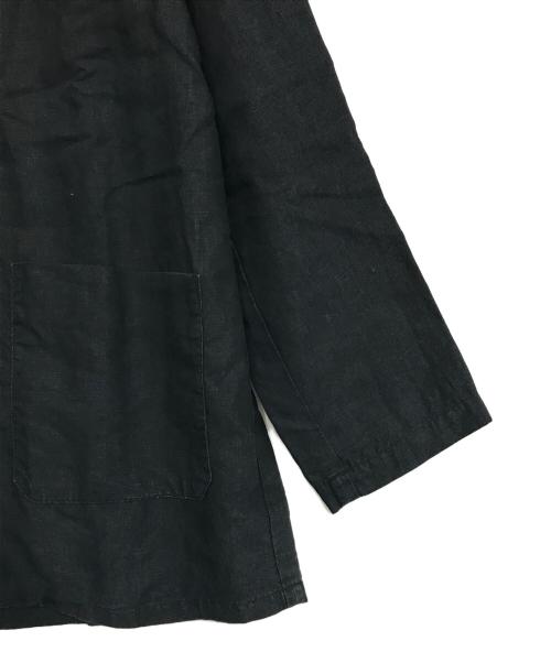 nestrobe confect（ネストローブ コンフェクト）nestrobe confect (ネストローブ コンフェクト) ハイカウントリネンユーティリティジャケット ブラック サイズ:4の古着・服飾アイテム