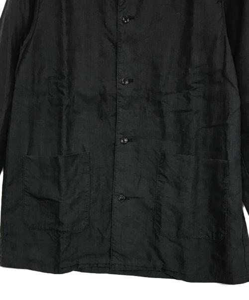 nestrobe confect（ネストローブ コンフェクト）nestrobe confect (ネストローブ コンフェクト) ハイカウントリネンユーティリティジャケット ブラック サイズ:4の古着・服飾アイテム