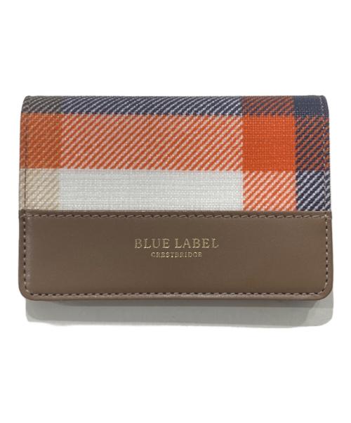 BLUE LABEL CRESTBRIDGE（ブルーレーベルクレストブリッジ）BLUE LABEL CRESTBRIDGE (ブルーレーベルクレストブリッジ) カードケース ブラウンの古着・服飾アイテム