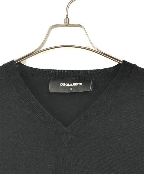 DSQUARED2（ディースクエアード）DSQUARED2 (ディースクエアード) ニット ブラック サイズ:Sの古着・服飾アイテム