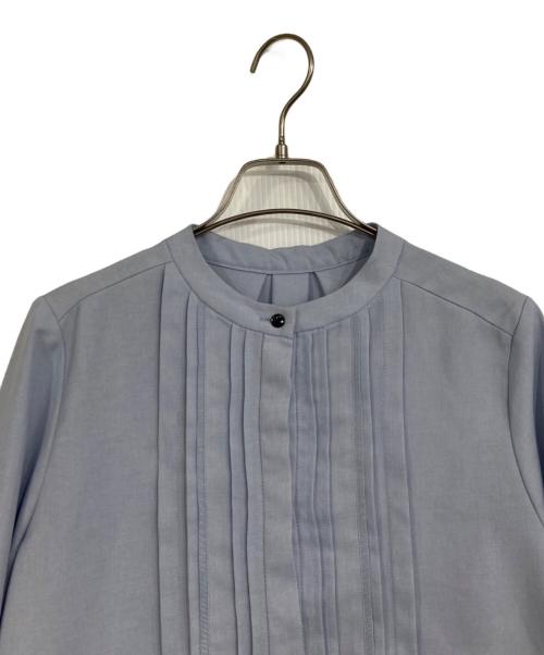 UNITED TOKYO（ユナイテッドトーキョー）UNITED TOKYO (ユナイテッドトーキョー) ピンタックブラウス ブルーの古着・服飾アイテム