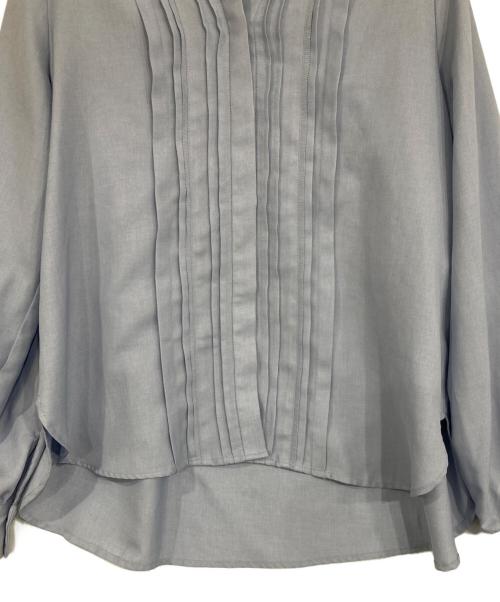 UNITED TOKYO（ユナイテッドトーキョー）UNITED TOKYO (ユナイテッドトーキョー) ピンタックブラウス ブルーの古着・服飾アイテム