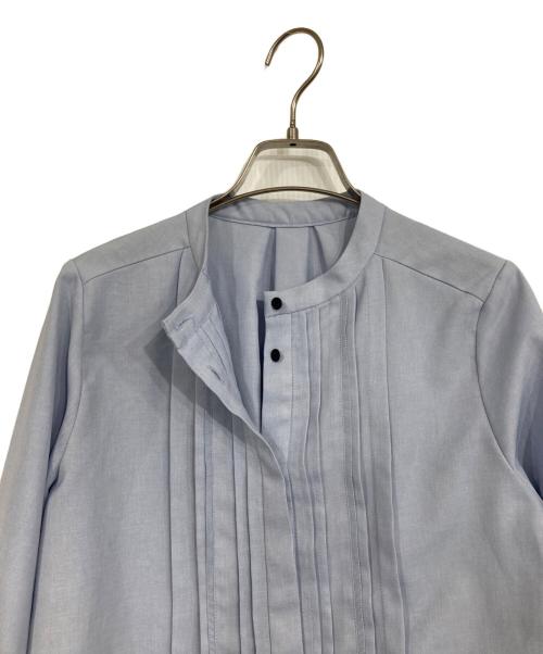 UNITED TOKYO（ユナイテッドトーキョー）UNITED TOKYO (ユナイテッドトーキョー) ピンタックブラウス ブルーの古着・服飾アイテム