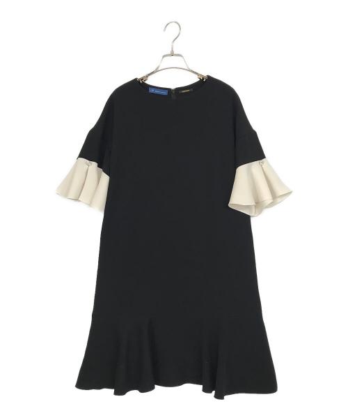 Maglie le cassetto（マーリエ ル カセット）Maglie le cassetto (マーリエ ル カセット) フレアワンピース ブラック サイズ:SZIE 7の古着・服飾アイテム