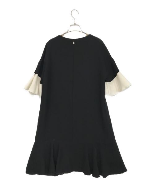 Maglie le cassetto（マーリエ ル カセット）Maglie le cassetto (マーリエ ル カセット) フレアワンピース ブラック サイズ:SZIE 7の古着・服飾アイテム
