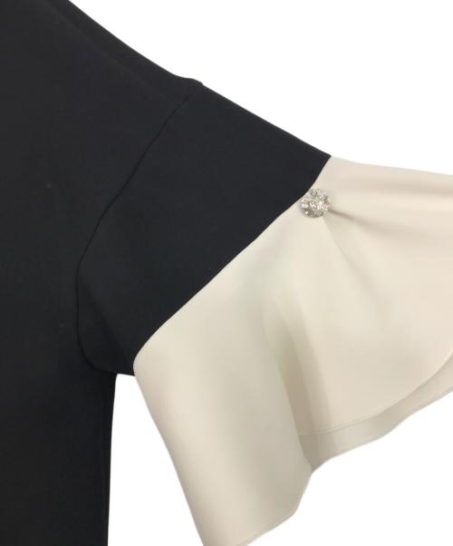 Maglie le cassetto（マーリエ ル カセット）Maglie le cassetto (マーリエ ル カセット) フレアワンピース ブラック サイズ:SZIE 7の古着・服飾アイテム