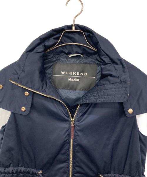 Max Mara WEEK END LINE（マックスマーラ ウイークエンドライン）Max Mara WEEK END LINE (マックスマーラ ウイークエンドライン) カシミヤ中綿 ベスト ネイビー サイズ:38の古着・服飾アイテム
