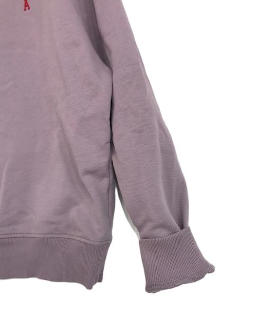 AMI Alexandre Mattiussi（アミアレクサンドルマテュッシ）AMI Alexandre Mattiussi (アミアレクサンドルマテュッシ) ハートロゴ刺繍スウェット パープル サイズ:Sの古着・服飾アイテム