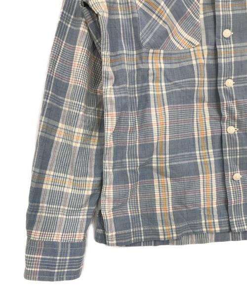 RRL（ダブルアールエル）RRL (ダブルアールエル) オープンカラーシャツ ブルー サイズ:Sの古着・服飾アイテム
