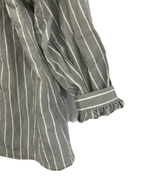 JOURNAL STANDARD（ジャーナルスタンダード）JOURNAL STANDARD (ジャーナルスタンダード) ショルダーフリルブラウス グリーン サイズ:Fの古着・服飾アイテム