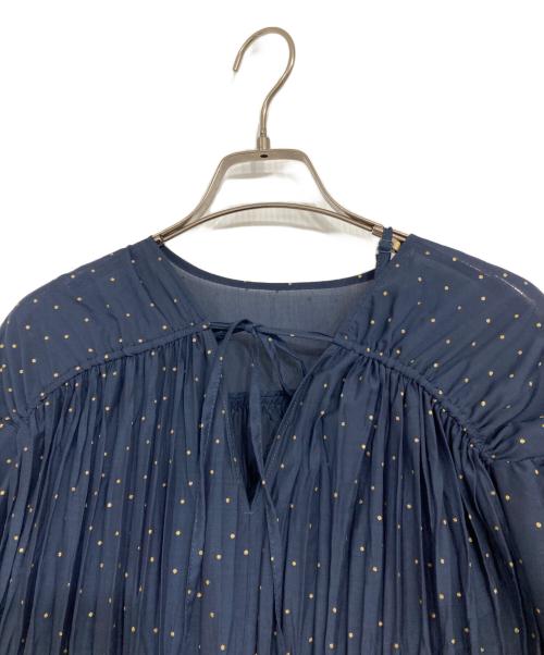 URBAN RESEARCH（アーバンリサーチ）URBAN RESEARCH (アーバンリサーチ) グリッタードットプリントワンピース ネイビー サイズ:Fの古着・服飾アイテム