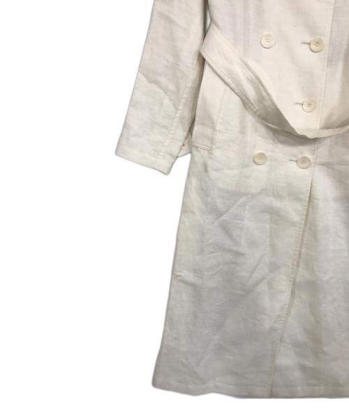 GRENFELL（グレンフェル）GRENFELL (グレンフェル) リネンコ-ト ホワイト サイズ:38の古着・服飾アイテム