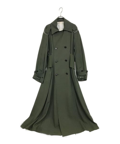 TOGA ARCHIVES（トーガアーカイブス）TOGA ARCHIVES (トーガアーカイブス) Acetate twill coat グリーン サイズ:38の古着・服飾アイテム