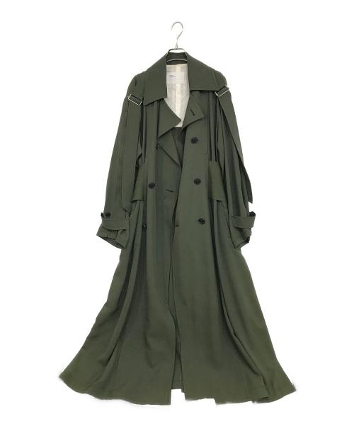 TOGA ARCHIVES（トーガアーカイブス）TOGA ARCHIVES (トーガアーカイブス) Acetate twill coat グリーン サイズ:38の古着・服飾アイテム