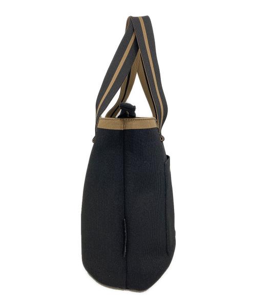 ANNE COQUINE（アンコキーヌ）ANNE COQUINE (アンコキーヌ) ロゴトートバッグ ブラックの古着・服飾アイテム