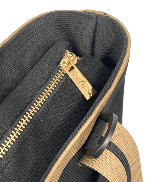 ANNE COQUINE（アンコキーヌ）ANNE COQUINE (アンコキーヌ) ロゴトートバッグ ブラックの古着・服飾アイテム