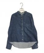 blanc basqueブランバスク）の古着「パールボタンデニムシャツ」｜インディゴ