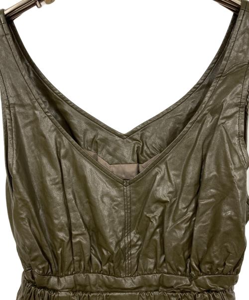 MAISON SPECIAL（メゾンスペシャル）MAISON SPECIAL (メゾンスペシャル) マルチファブリックシャーリングワンピース ブラウン サイズ:FREEの古着・服飾アイテム