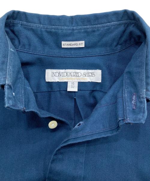 INDIVIDUALIZED SHIRTS（インディビジュアライズドシャツ）INDIVIDUALIZED SHIRTS (インディビジュアライズドシャツ) ダウンボタンシャツ ネイビー サイズ:32の古着・服飾アイテム